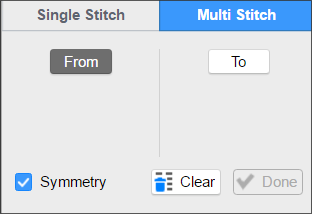 Multi Stitch is selected