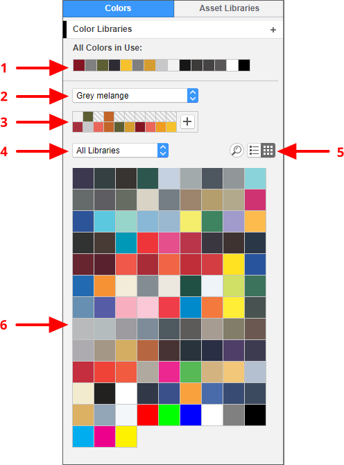 Colors tab