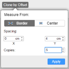 Typing clone by offset values