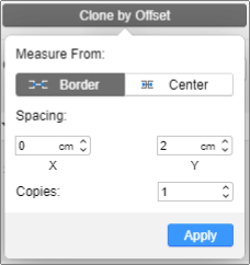 Clone by offset settings